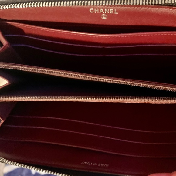 CHANEL Long Zip Wallet Matelasse BLACK - Picture 4 of 14